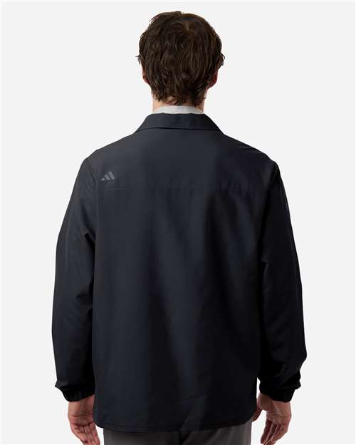 Adidas A714 Men's Lifestyle Full-Zip Jacket - Black - model back