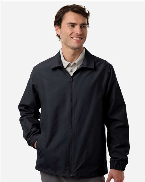 Adidas A714 Men's Lifestyle Full-Zip Jacket - Black - model front