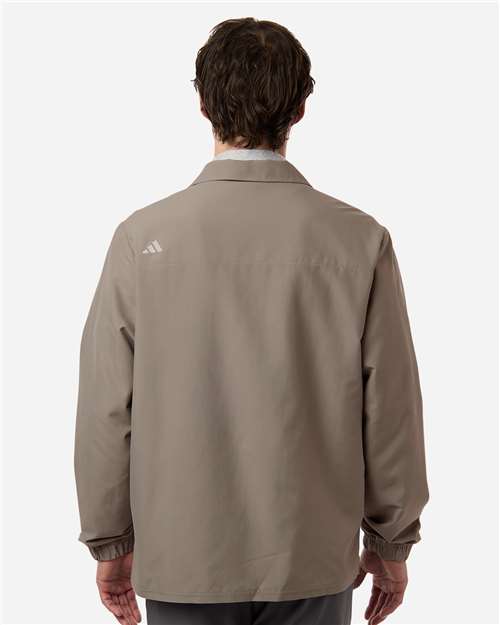 Adidas A714 Men's Lifestyle Full-Zip Jacket - Putty Beige - model back