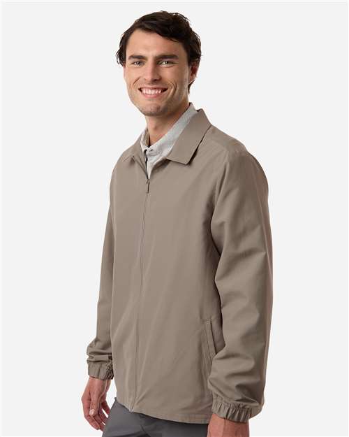Adidas A714 Men's Lifestyle Full-Zip Jacket - Putty Beige - model side