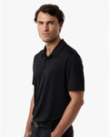 Adidas A716 Men's 4-Way Stretch Printed Polo - Carbon - model side