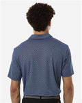 Adidas A716 Men's 4-Way Stretch Printed Polo - Collegiate Navy - model back