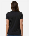 Adidas A717 Women's 4-Way Stretch Printed Polo - Carbon - model back
