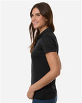 Adidas A717 Women's 4-Way Stretch Printed Polo - Carbon - model side