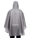 Team 365 TT71 Unisex Zone Protect Packable Poncho - Sport Graphite - model back