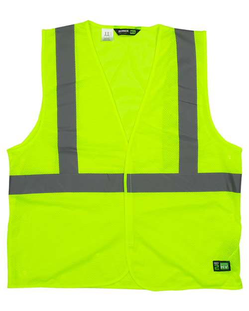 Berne Apparel HVV042 Men's Hi-Vis Class 2 Economy Vest - Yellow - front