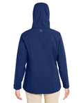 vineyard vines O001805 Women's Rain Shell Jacket - Deep Bay - model back