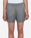 Team 365 TT11SHW Women's Zone Performance Shorts - Sport Graphite - model front