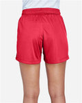 Team 365 TT11SHW Women's Zone Performance Shorts - Sport Red - model back