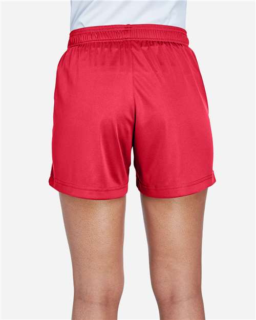 Team 365 TT11SHW Women's Zone Performance Shorts - Sport Red - model back