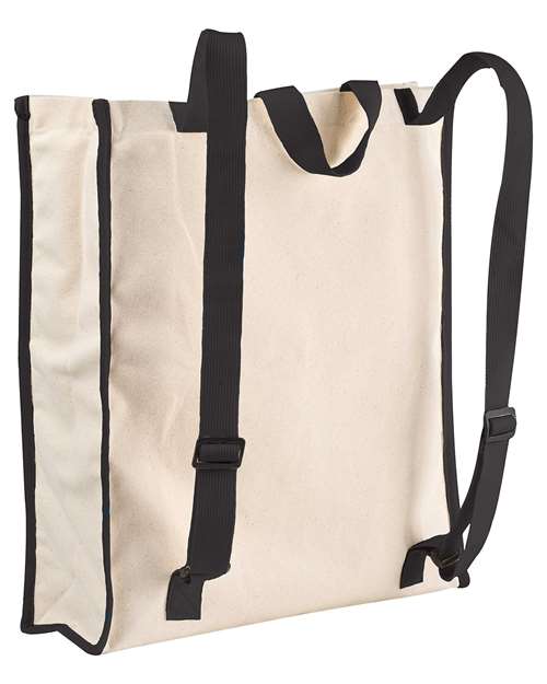 BAGedge BE280 Conference Hauler Duffel - Natural/ Black - back