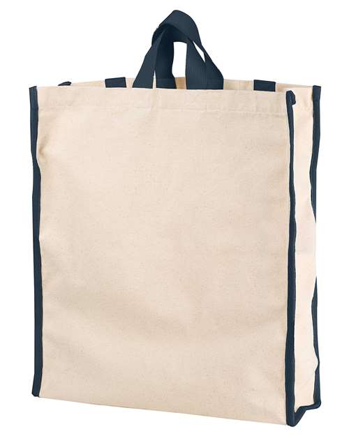 BAGedge BE280 Conference Hauler Duffel - Natural/ Navy - front