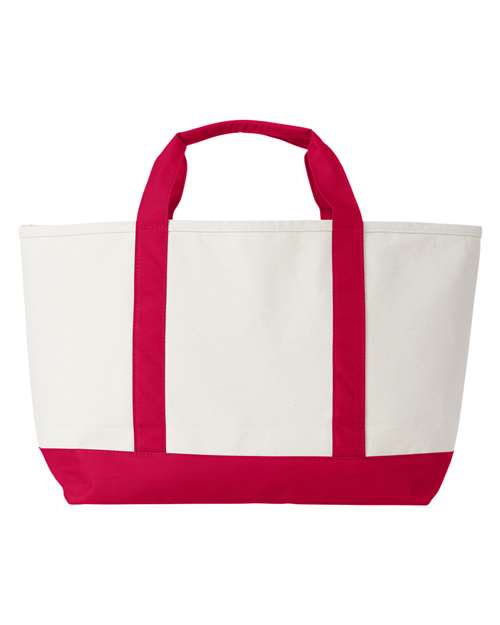 vineyard vines D000240 Captain Tote Bag - Light House Red - back