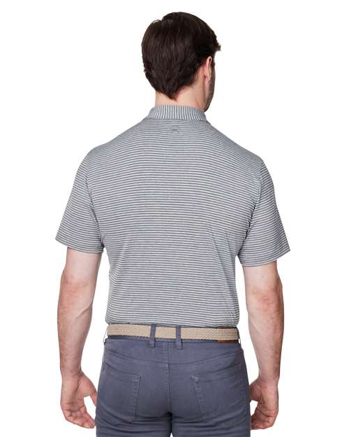 vineyard vines G012426 Men's Bradley Stripe Sankaty Polo - Hammerhead TJ - model back