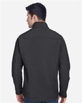 North End 88138 Men's Three Layer Fleece Bonded Shell Technical Jacket - Graphite - model back