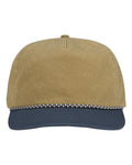 DRI DUCK 3053 Rockwell Cap - Wheat/ Denim - front