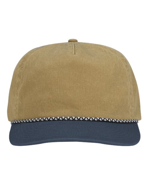 DRI DUCK 3053 Rockwell Cap - Wheat/ Denim - front