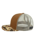 DRI DUCK 3091 Ridge Trucker Cap - Saddle/ Duck Camo - side
