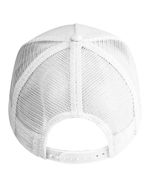 econscious EC7094 Five-Panel Trucker Cap - White - back