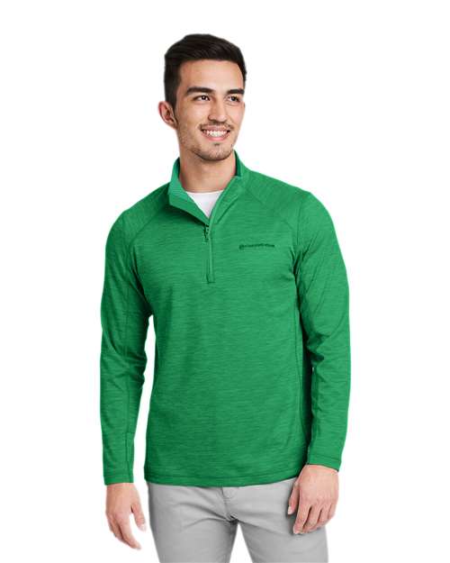 vineyard vines K002709 Men's Sankaty Quarter-Zip Pullover - Collegiate Green - model front