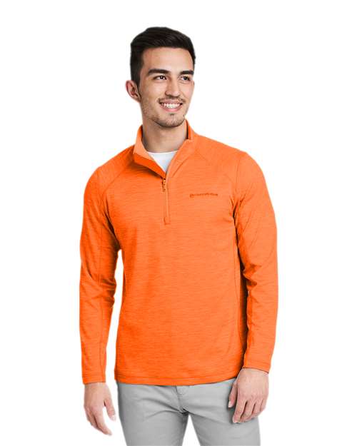 vineyard vines K002709 Men's Sankaty Quarter-Zip Pullover - Collegiate Orange - model front
