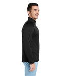 vineyard vines K002709 Men's Sankaty Quarter-Zip Pullover - Jet Black - model side