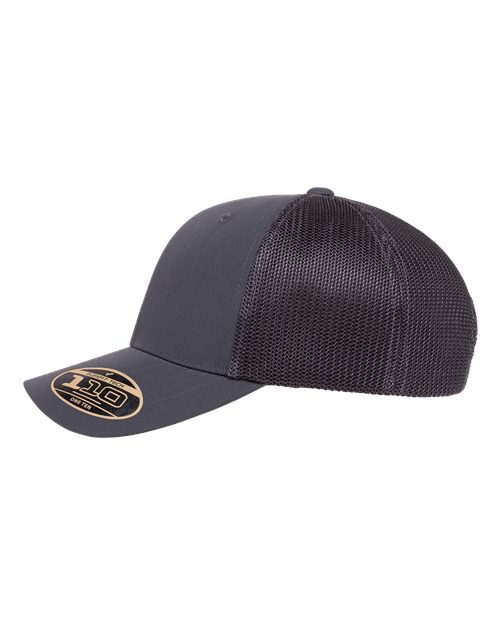 Flexfit 110R 110 Recycled Mesh Cap - Charcoal - side