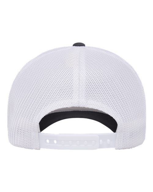 Flexfit 110R 110 Recycled Mesh Cap - Charcoal/ White - back