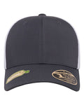 Flexfit 110R 110 Recycled Mesh Cap - Charcoal/ White - front