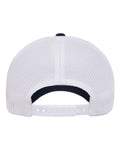 Flexfit 110R 110 Recycled Mesh Cap - Navy/ White - back
