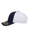Flexfit 110R 110 Recycled Mesh Cap - Navy/ White - side