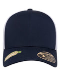 Flexfit 110R 110 Recycled Mesh Cap - Navy/ White - front