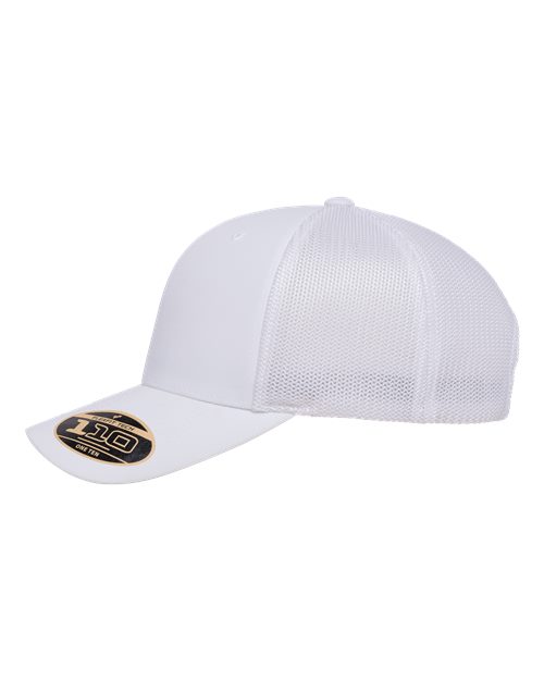 Flexfit 110R 110 Recycled Mesh Cap - White - side