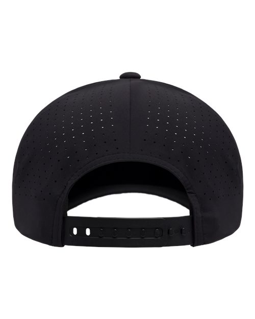 Flexfit 180AP Delta Snapback Perforated Cap - Black - back