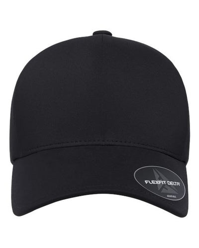 Flexfit 180AP Delta Snapback Perforated Cap - Black - front