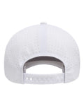 Flexfit 180AP Delta Snapback Perforated Cap - White - back