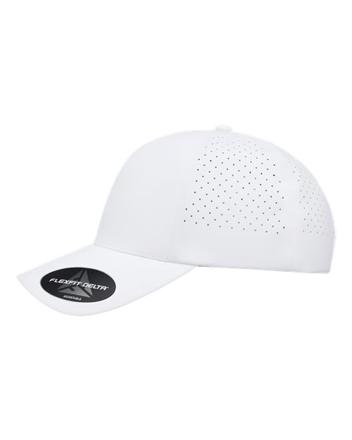 Flexfit 180AP Delta Snapback Perforated Cap - White - side