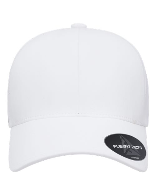 Flexfit 180AP Delta Snapback Perforated Cap - White - front