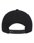 Yupoong 5079 Retro Cotton Blend Snapback Cap - Black - back