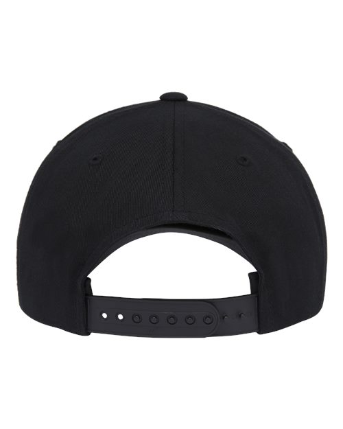 Yupoong 5079 Retro Cotton Blend Snapback Cap - Black - back