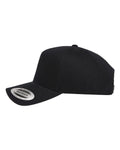 Yupoong 5079 Retro Cotton Blend Snapback Cap - Black - side
