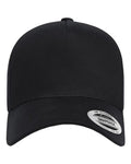 Yupoong 5079 Retro Cotton Blend Snapback Cap - Black - front