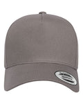 Yupoong 5079 Retro Cotton Blend Snapback Cap - Grey - front