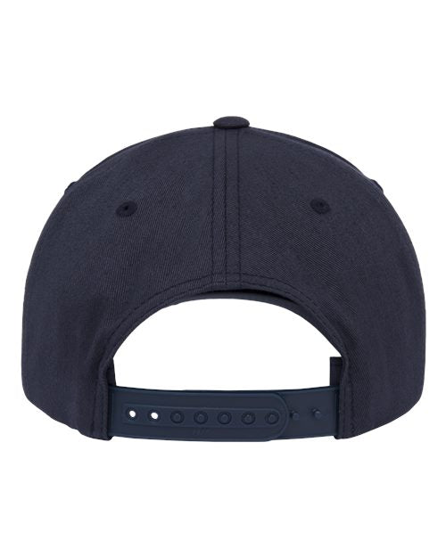 Yupoong 5079 Retro Cotton Blend Snapback Cap - Navy - back