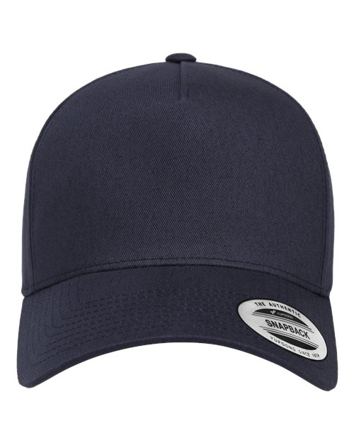 Yupoong 5079 Retro Cotton Blend Snapback Cap - Navy - front