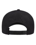 Yupoong 5389AP Five-Panel Snapback with Perforated Cap - Black - back