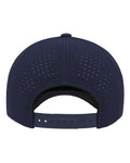 Yupoong 5389AP Five-Panel Snapback with Perforated Cap - Navy - back