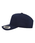Yupoong 5389AP Five-Panel Snapback with Perforated Cap - Navy - side