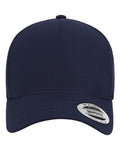 Yupoong 5389AP Five-Panel Snapback with Perforated Cap - Navy - front
