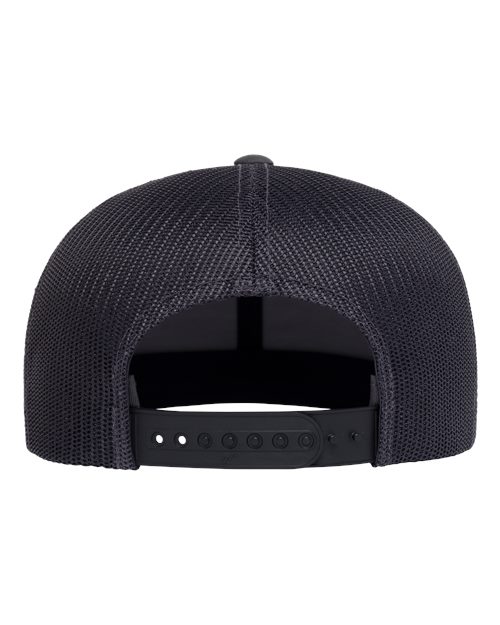 Yupoong 6609 Retro High Profile Trucker Cap - Charcoal - back